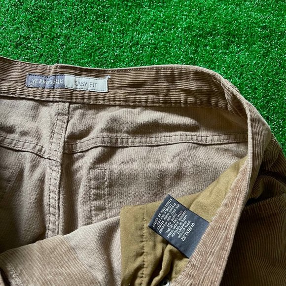 St. John's Bay Men's Straight Leg Easy Fit Brown Y2K Corduroy  Pants Size 36 - Picture 7 of 11